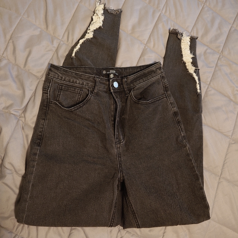 Sinner High Waist Authentic Skinny Black Jeans Size 4